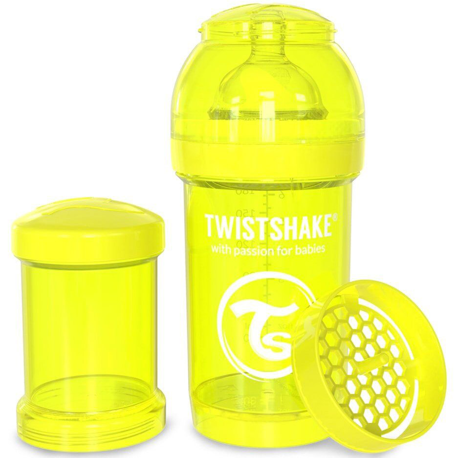 

Бутылочка TWISTSHAKE 180 мл Yellow (24882), Пляшечка антиколікова 180 мл Жовта