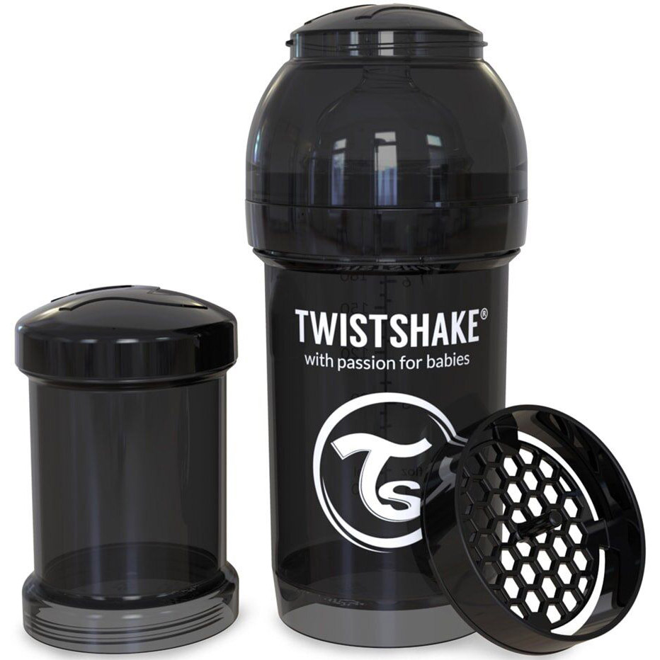 

Бутылочка TWISTSHAKE 180 мл Black (24885), Пляшечка антиколікова 180 мл Чорна