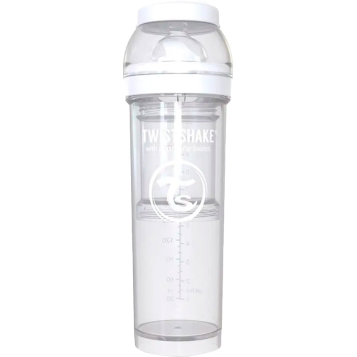 

Бутылочка TWISTSHAKE 330 мл White (24863), Пляшечка антиколікова 330 мл Біла