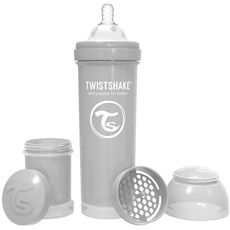 

Бутылочка TWISTSHAKE 330 мл Grey (69875), Пляшечка антиколікова 330 мл Сіра