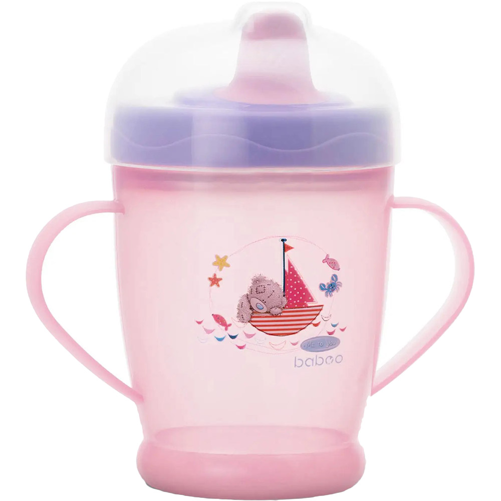 

Чашка-непроливайка BABOO Me To You 250 мл Pink (90438), Чашка-нерозливайка "Me To You" 250 мл - рожева