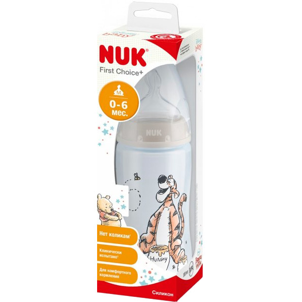 Пляшечка NUK Diswin First Choice Plus Тигр 300 мл Beige (3952372) Тип пляшечка