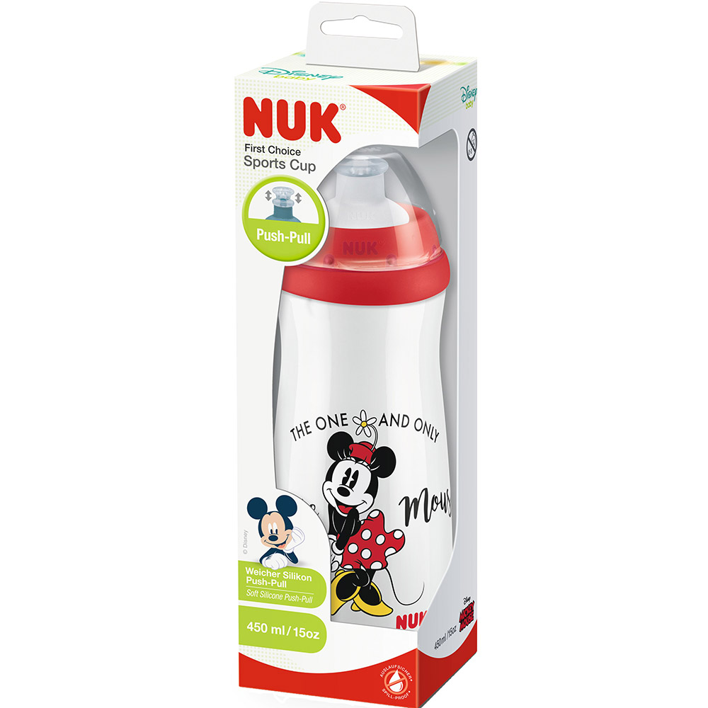 Поилка NUK DISNEYMICKEY Sport 450 мл Red (3954043) Дополнительно не содержит Бисфенол А