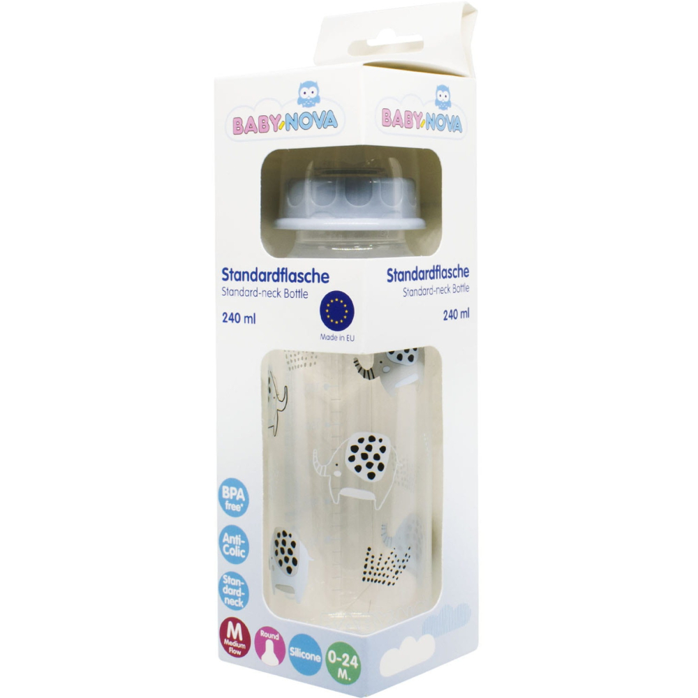 Бутылочка BABY-NOVA Декор 240 мл (3960065) Для для мальчиков