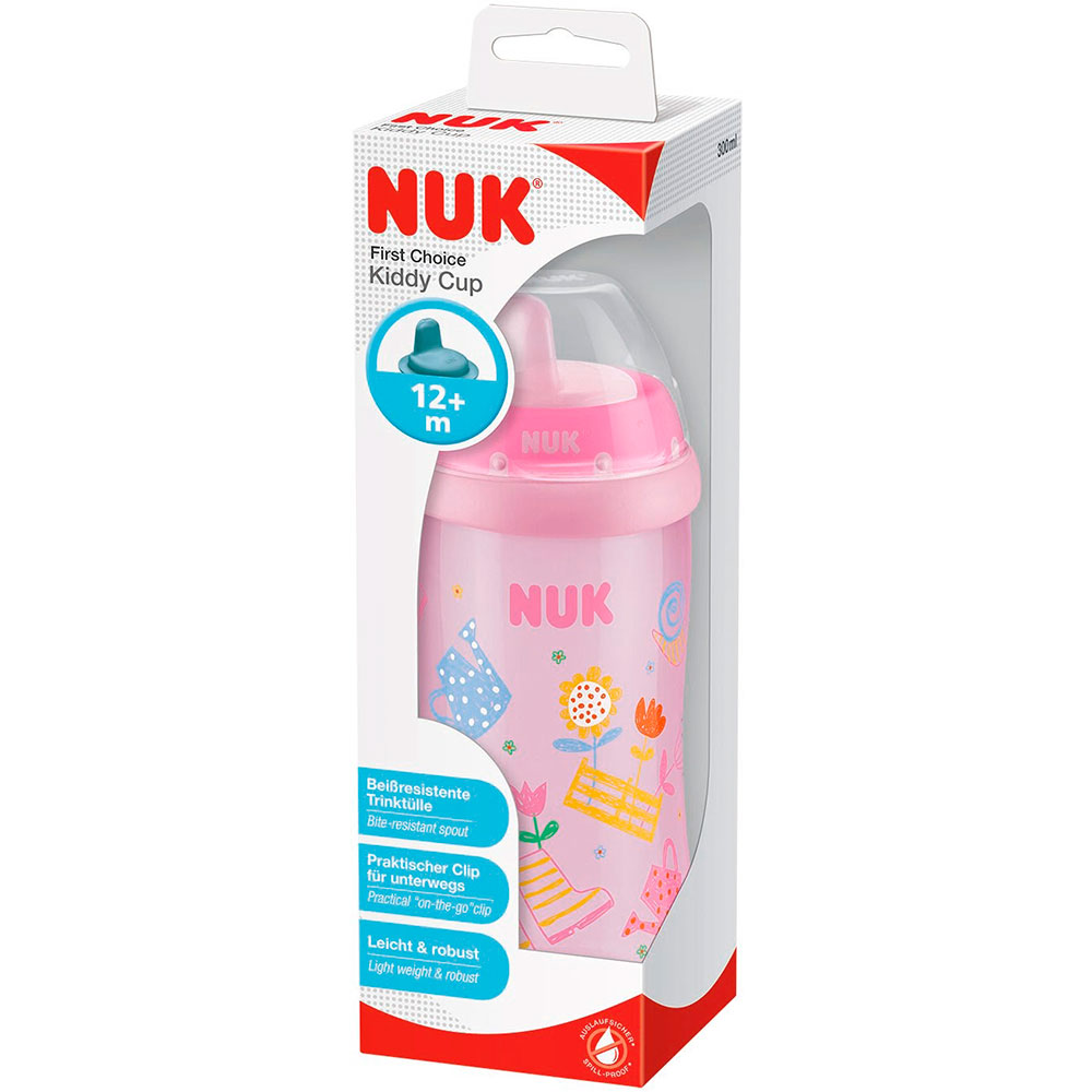 Поїлка NUK Kiddy Cup 300 мл Pink (3952389) Тип поїлка