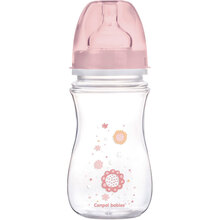 Пляшечка Canpol Babies Easystart Newborn baby Антиколікова з широким отвором 240 мл Pink (35/217_pin)