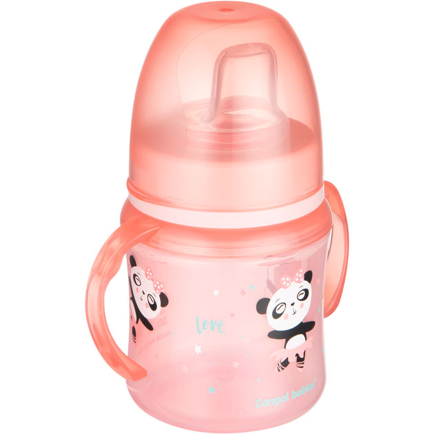 Поилка Canpol Babies EasyStart Sweet Fun 120 мл Pink (35/207_pin) Дополнительно можно использовать в микроволновой печи