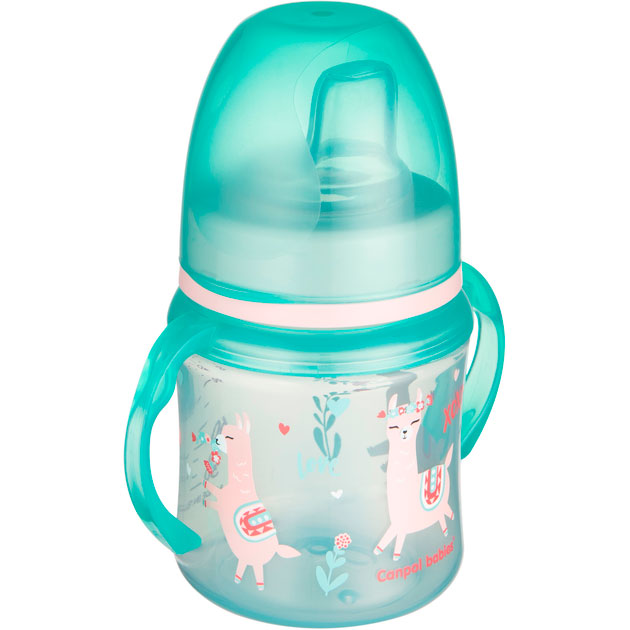 Поїлка Canpol Babies EasyStart Sweet Fun 120 мл Green (35/207_gre) Додатково можна використовувати в мікрохвильовій печі