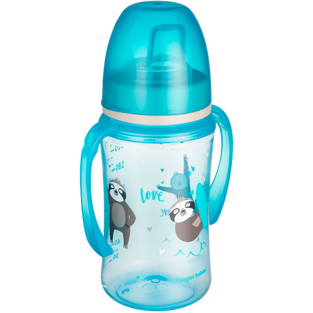 Поилка Canpol Babies EasyStart Sweet Fun 240 мл Blue (35/208_blu) Дополнительно можно использовать в микроволновой печи