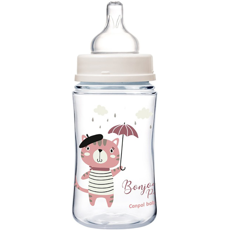 Бутылочка CANPOL BABIES PP Easystart Bonjour Paris Pink 240 мл (35/232_pin) Тип бутылочка