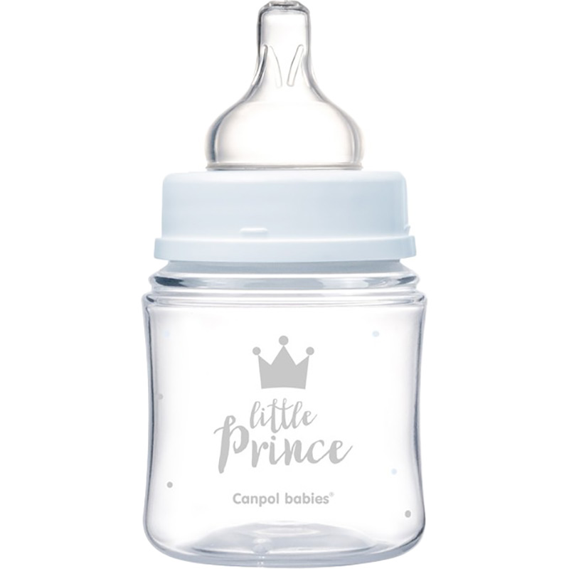 Пляшечка Canpol Babies Royal Baby з широким отвором 120 мл Blue (35/233_blu) Тип пляшечка