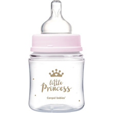 Бутылочка Canpol Babies Royal Baby с широким отверстием 120 мл Pink (35/233_pin)