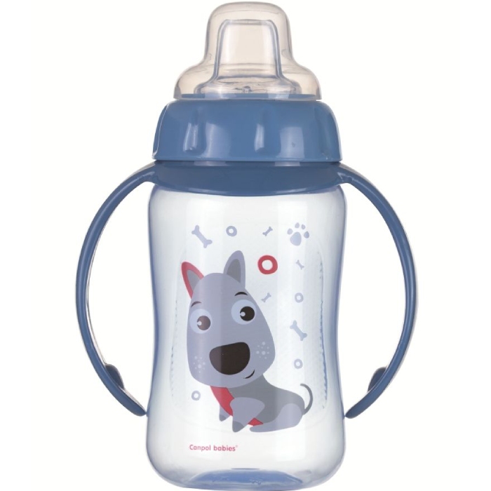 Поїлка CANPOL BABIES Cute Animals Собачка (56/512_blu) Додатково BPA free