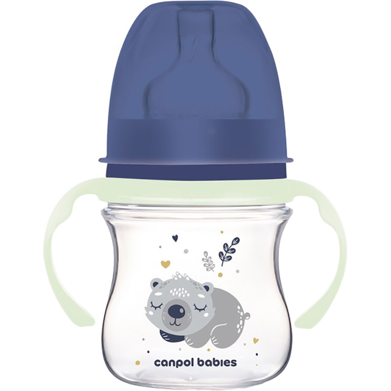 Бутылочка Canpol Babies Easystart Sleepy Koala с широким отверстием Light Blue 120 мл (35/236_blu)