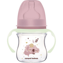 Пляшечка Canpol Babies Easystart Sleepy Koala з широким отвором Pink 120 мл (35/236_pin)