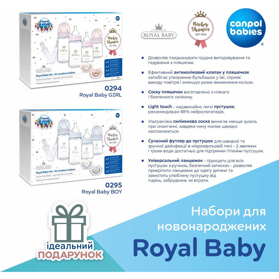 Зовнішній вигляд Набір для новонароджених CANPOL BABIES Royal Baby GIRL (0294)