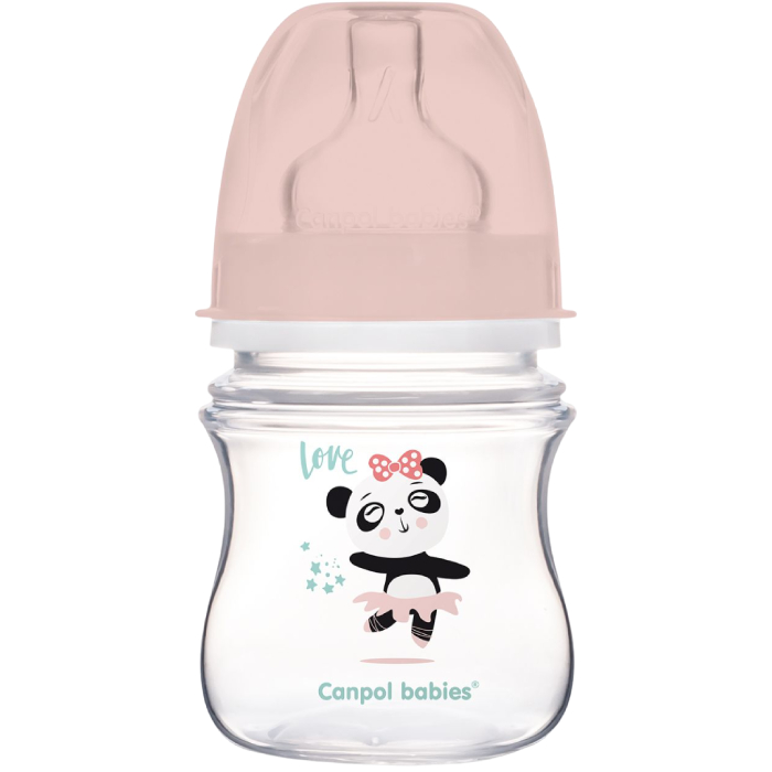 Пляшечка CANPOL BABIES Easystart Toys 120 мл Рожева (35/220_pin)