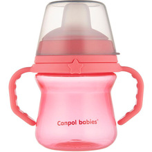 Пляшечка CANPOL BABIES тренувальна FirstCup Pink (56/614_pin)