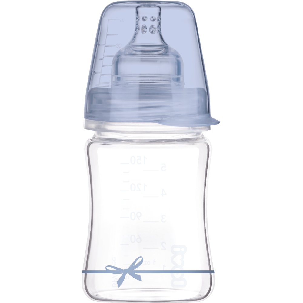 Бутылочка LOVI Diamond Glass 150 мл Baby Shower boy (74/104boy)