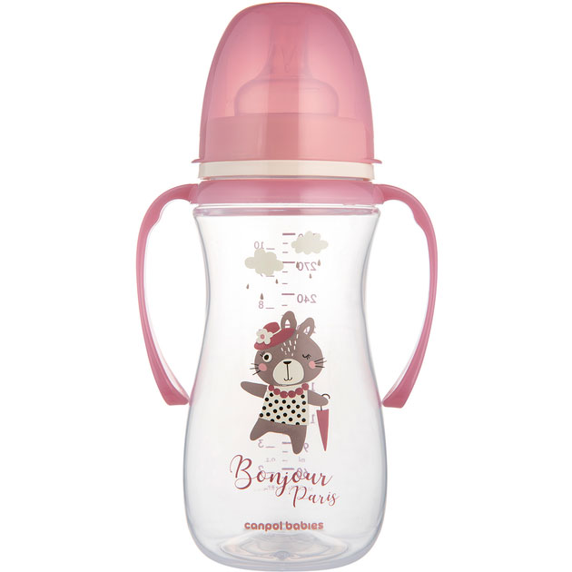 Пляшечка Canpol Babies Easystart Bonjour 300 мл Pink (35/241_pin)