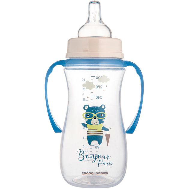 Пляшечка Canpol Babies Easystart Bonjour 300 мл Blue (35/241_blu) Тип пляшечка