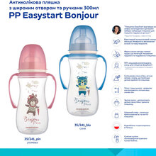 Пляшечка Canpol Babies Easystart Bonjour 300 мл Blue (35/241_blu)