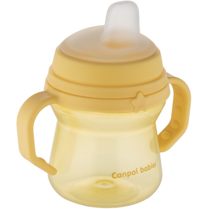 Чашка-непроливайка CANPOL BABIES FirstCup 150 мл Жовта (56/614_yel) Вік дитини, місяців 6+