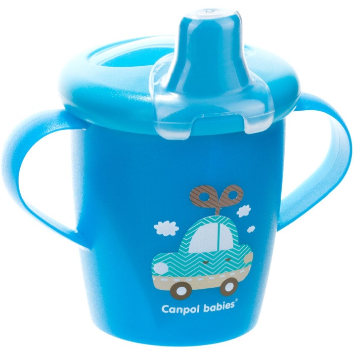 Чашка-непроливайка CANPOL BABIES Toys 250 мл Синя (31/200_blu) Додатково BPA free