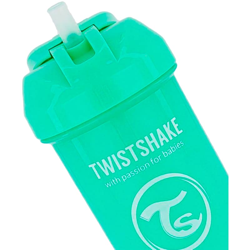 Чашка-непроливайка TWISTSHAKE 360 мл Pastel Green (78590) Дополнительно Не содержит бисфенол-А; С трубочкой