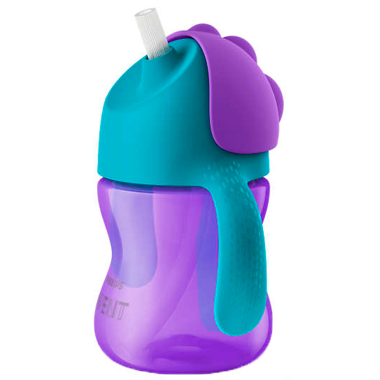 Поїлка AVENT 210 мл 9+ SCF796/02 Purple Комплектація кришка, гнучка трубочка