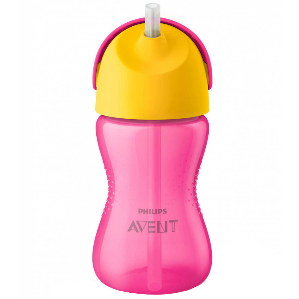 Чашка з трубочкою AVENT 300 мл 12+ SCF798/02 Pink