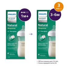 Пляшечка Philips Natural Природний потік 240 мл (SCY933/01)
