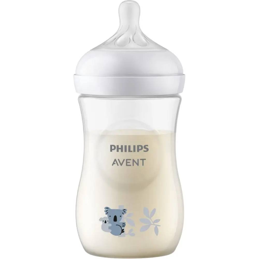 Пляшечка Philips AVENT Natural Природний потік Коала 260 мл (SCY903/67) Комплектація Пляшечка - 1 шт, соска -1 шт