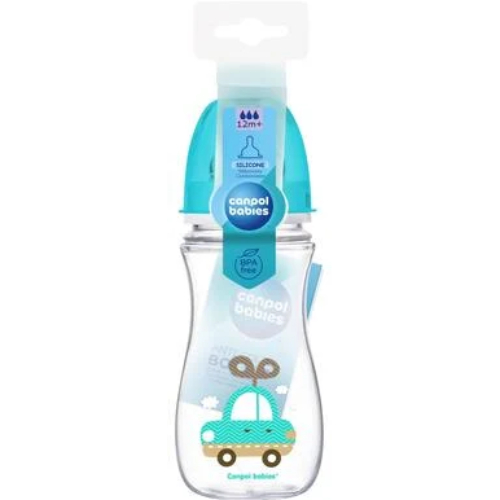 Бутылочка CANPOL BABIES Easystart Цветные зверьки 300 мл Turquoise (35/204) Для для мальчиков