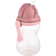 Пляшечка CANPOL BABIES з трубочкою 370 мл Pink (56/113_pin2)