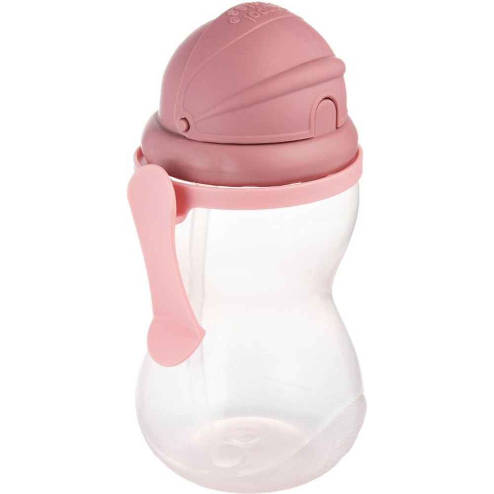 Пляшечка CANPOL BABIES з трубочкою 370 мл Pink (56/113_pin2) Для для дівчаток