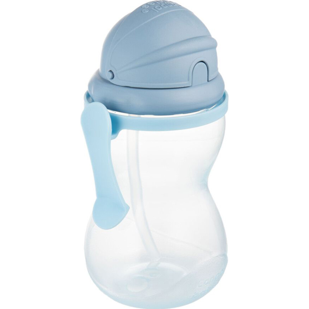 Бутылочка CANPOL BABIES с трубочкой 370 мл Blue (56/113_blu2) Для для мальчиков