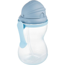 Бутылочка CANPOL BABIES с трубочкой 370 мл Blue (56/113_blu2)