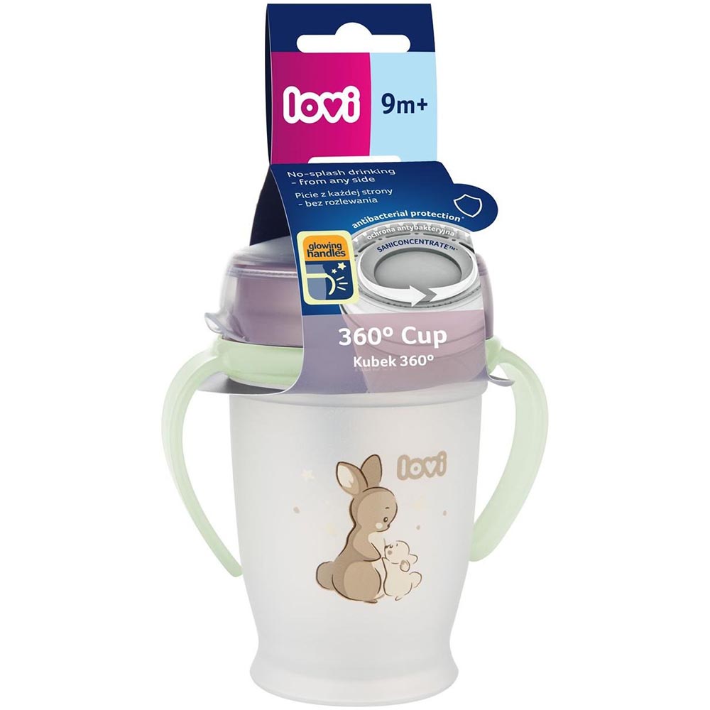 Кухоль непроливайка LOVI 360 250 мл Night&Day Rabbit (1/610) Тип поїлка