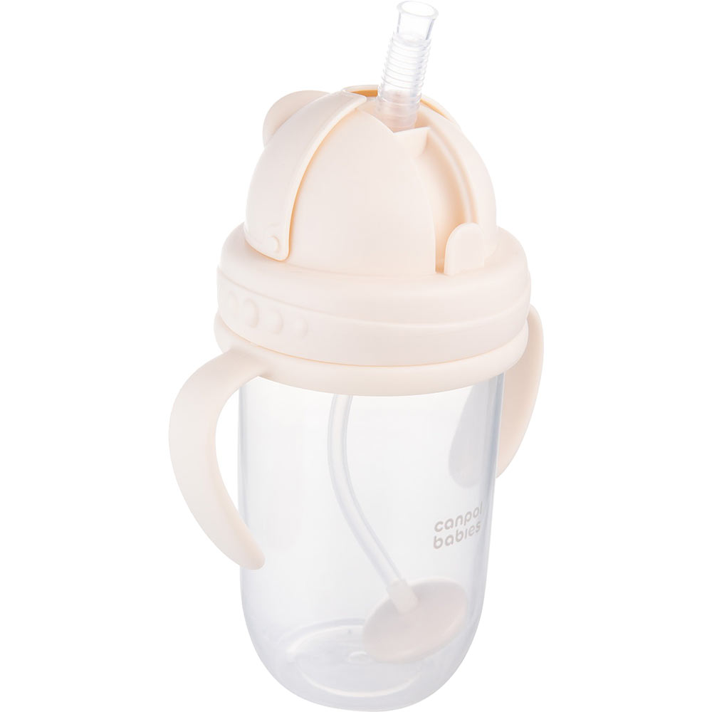 Поилка CANPOL BABIES 270 мл Creme (56/623_cre) Дополнительно Непроливайка;