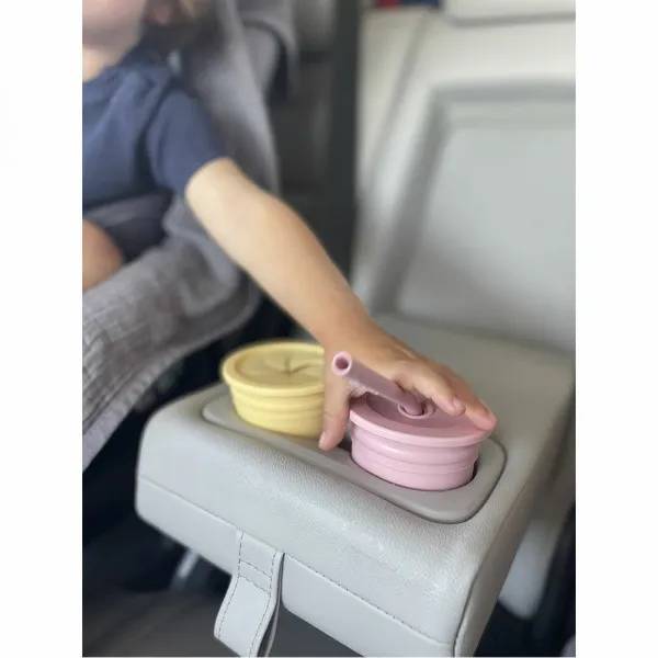 Внешний вид Кружка непроливайка MINIKOIOI Sip+Snack - Aqua Green / Powder Grey 180 мл (101100107)