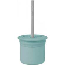 Кружка непроливайка MINIKOIOI Sip+Snack - Aqua Green / Powder Grey 180 мл (101100107)