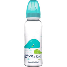 Бутылочка CANPOL BABIES PP LOVE&SEA 250 мл Turquoise (59/400_tur)