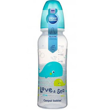Бутылочка CANPOL BABIES PP LOVE&SEA 250 мл Turquoise (59/400_tur)