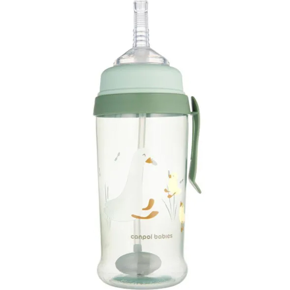 Поїлка CANPOL BABIES Гуси 350 мл Green (56/510_gre) Для універсально