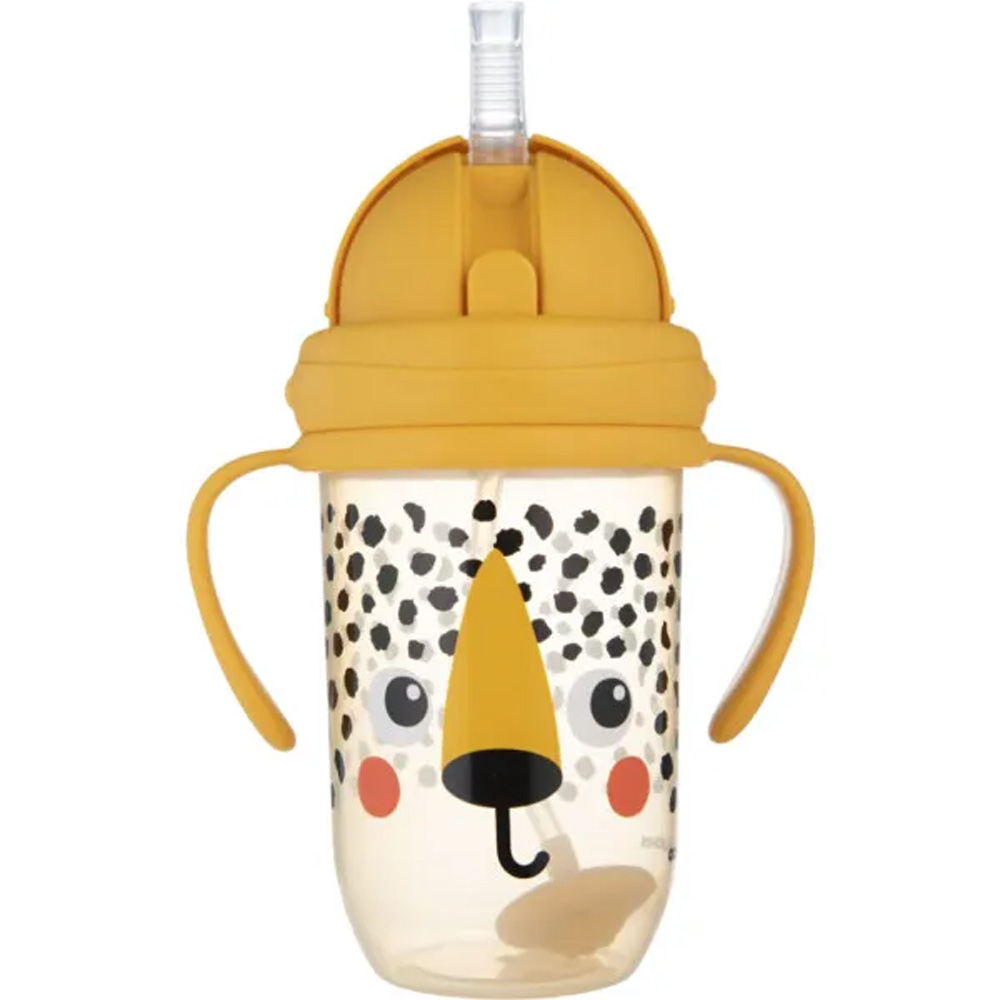 Поилка CANPOL BABIES BabiesBoo гепард 270мл Yellow (56/617_ora) Возраст ребенка, месяцев 6+