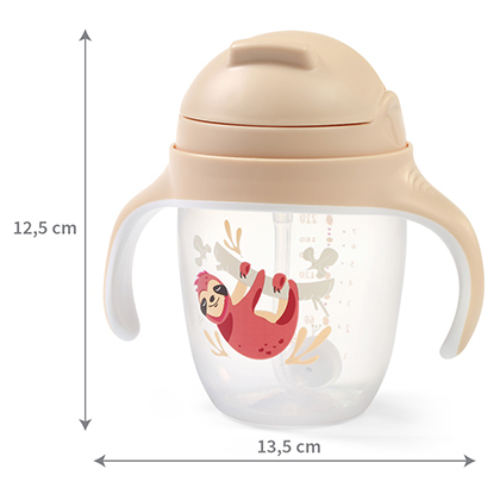 В Украине Поилка BABYONO Линивец 240 мл Beige (1464/04)