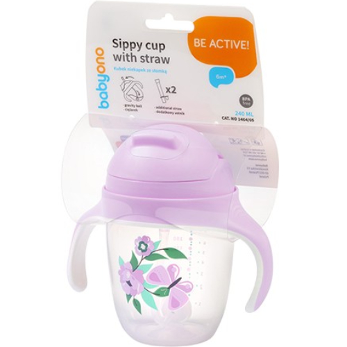 В интернет магазине Поилка BABYONO Цветочки 240 мл Lilac (1464/05)