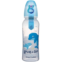 Бутылочка CANPOL BABIES PP LOVE&SEA 250 мл голубая (59/400_blu)