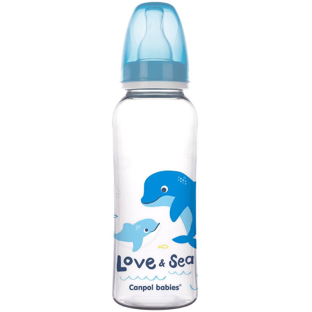 Бутылочка CANPOL BABIES PP LOVE&SEA 250 мл голубая (59/400_blu) Бутылочка CANPOL BABIES PP LOVE&SEA 250 мл голубая (59/400_blu)